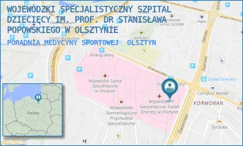 PORADNIA MEDYCYNY SPORTOWEJ - WOJEWÓDZKI SPECJALISTYCZNY SZPITAL DZIECIĘCY IM. PROF. DR STANISŁAWA POPOWSKIEGO W OLSZTYNIE - ŻOŁNIERSKA 18 A, OLSZTYN